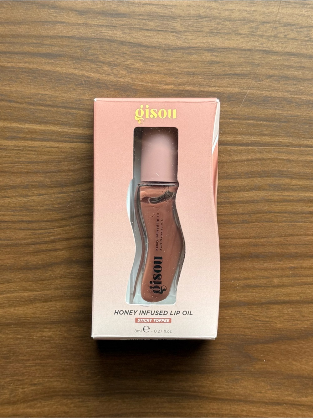 gisou sticky toffee honey infused lip oil